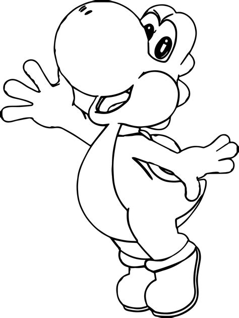 imagenes para colorear de yoshi